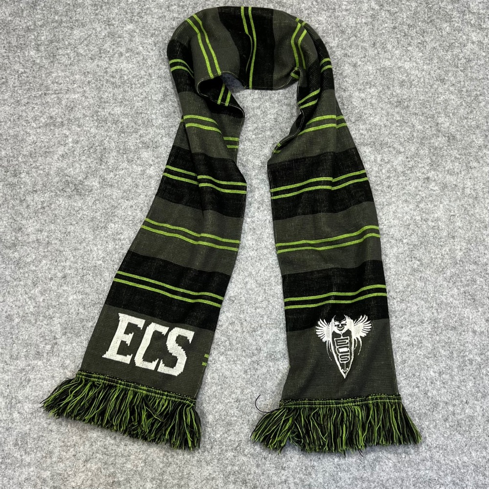 Emerald City Supporters‎ Scarf ECS Green Black Striped Fringed